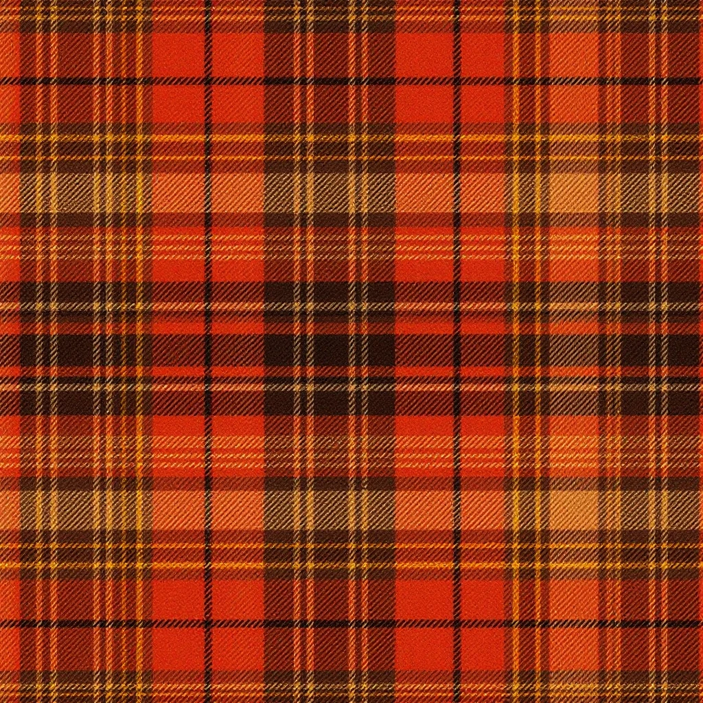 cozy autumn plaid pattern, flannel fabric texture, brown orange red, rustic fall background, soft textile look emoji