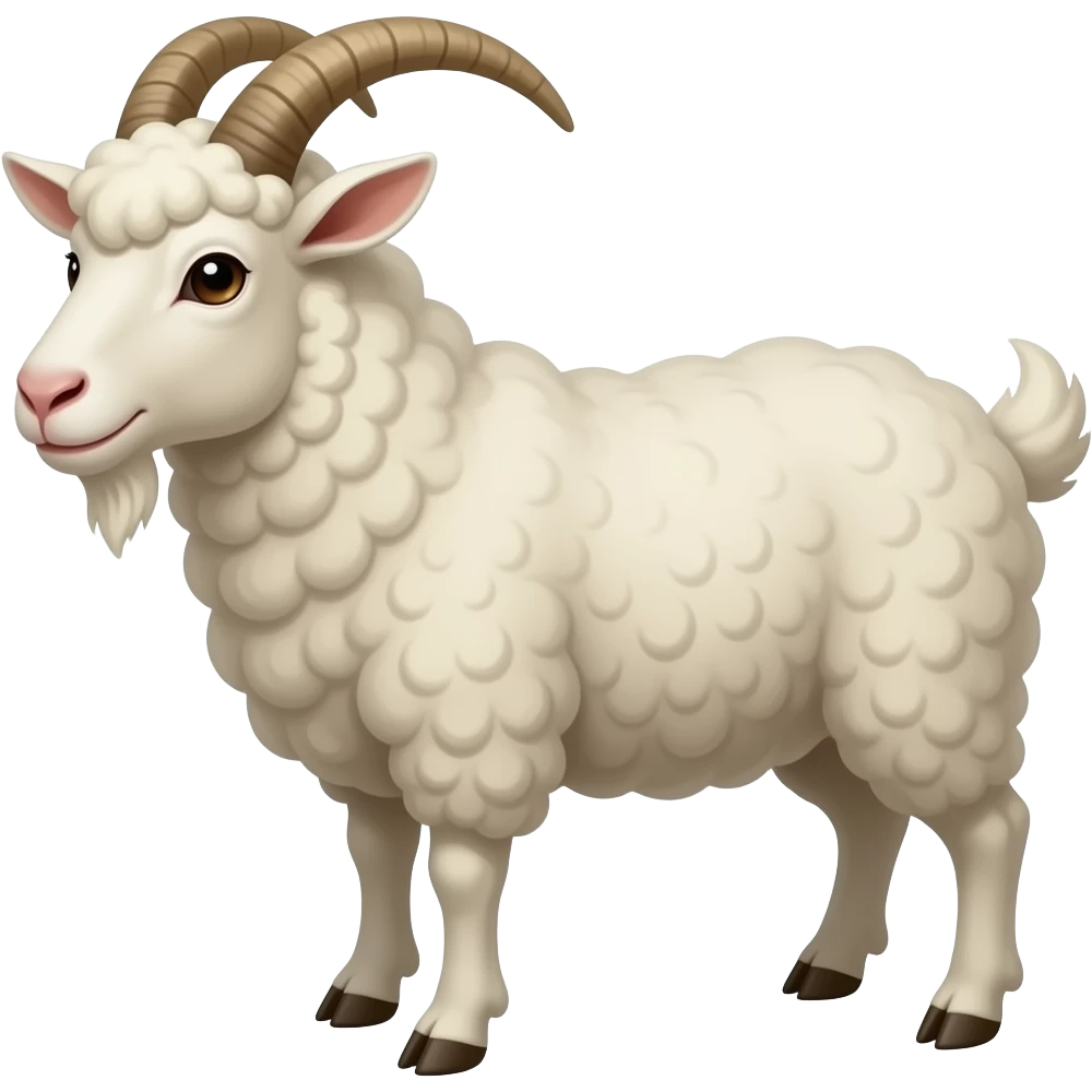 Sheep and goat hybrid emoji emoji