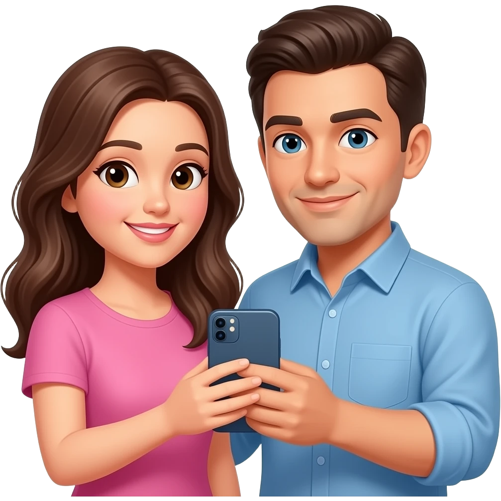 like iphone and she and he ar beautifl emoji