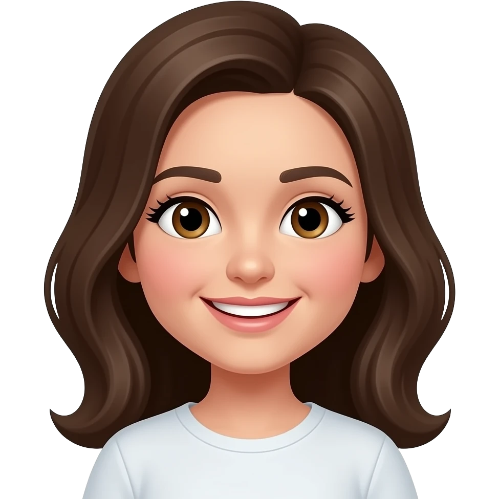 Fenouil rond joues roses qui sourit fier, cils longs emoji