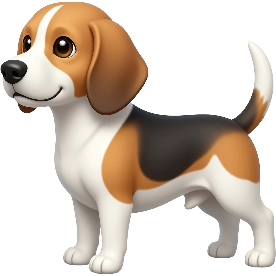 A blue beagle emoji
