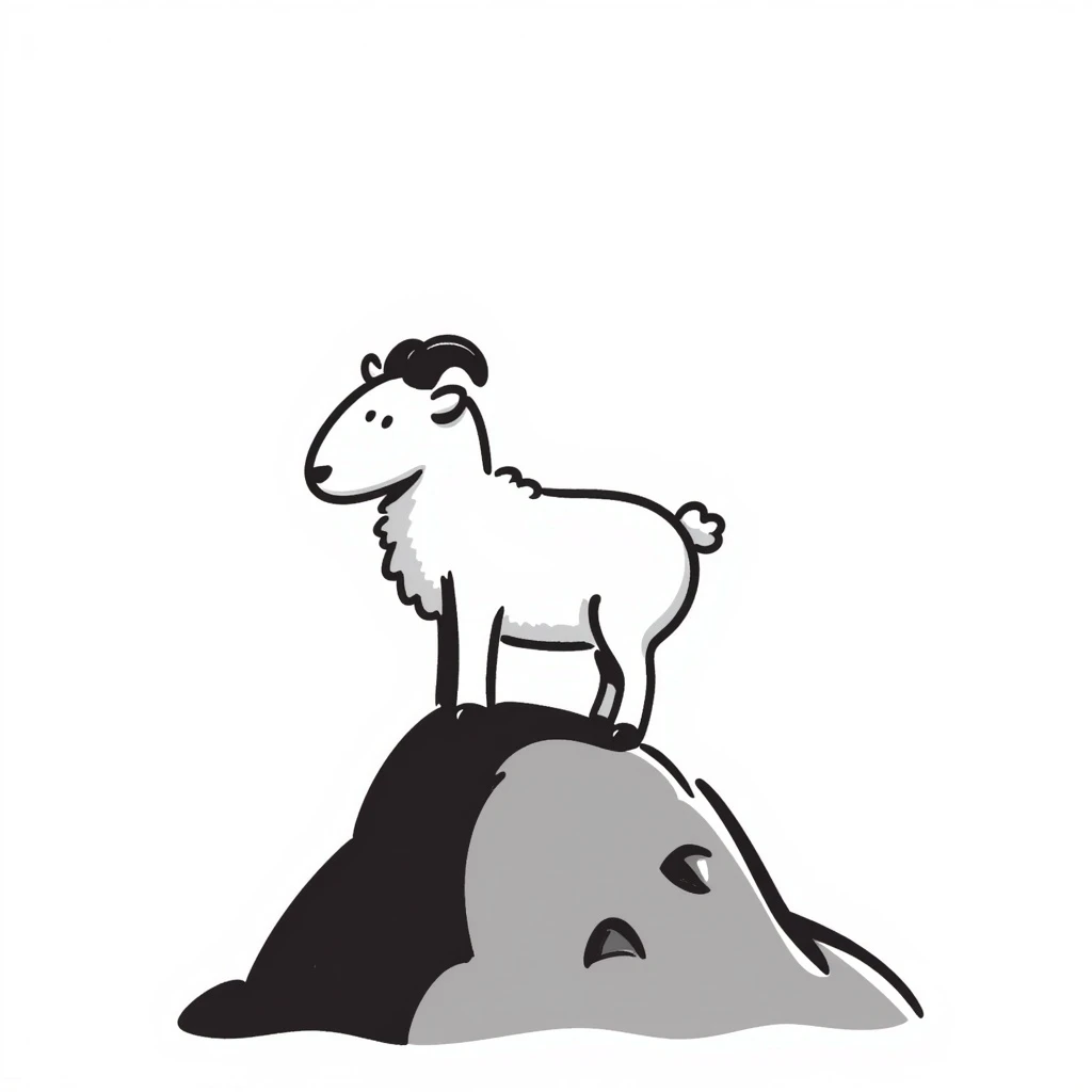 Mountain goat emoji