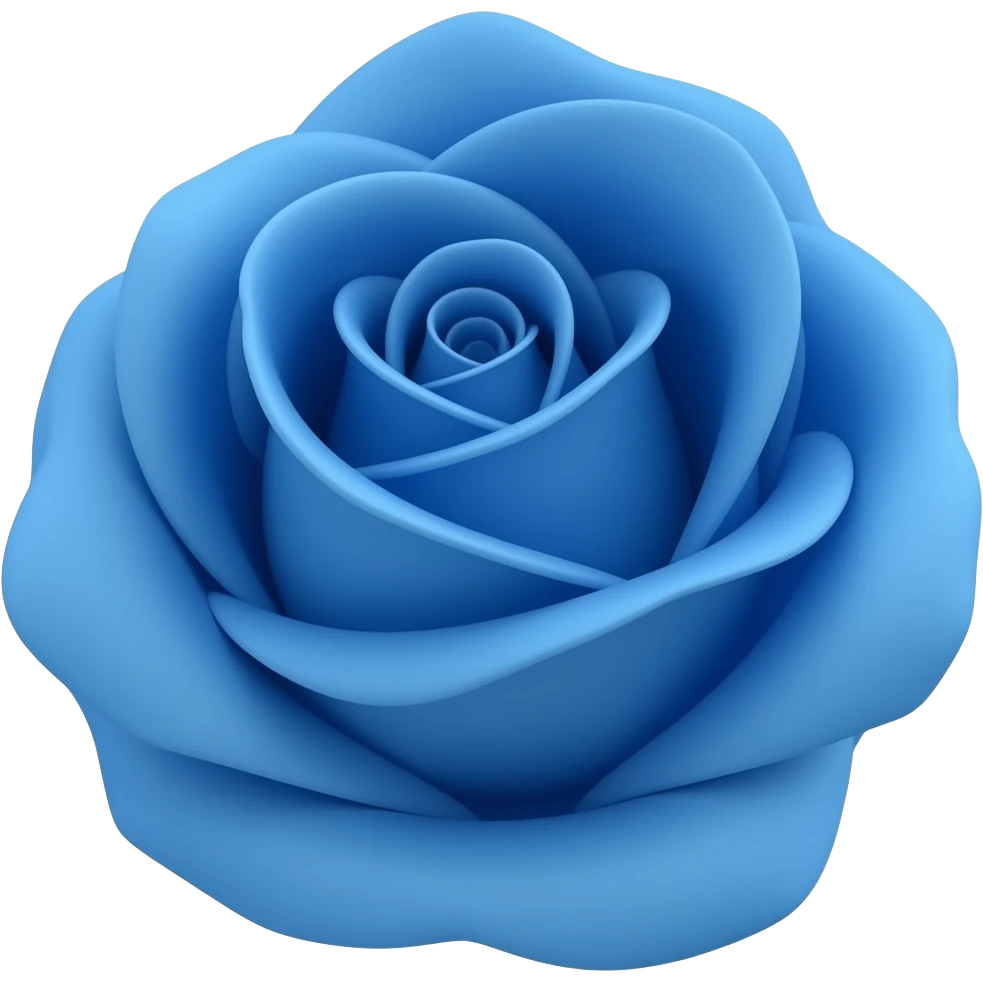 Rosa azul emoji