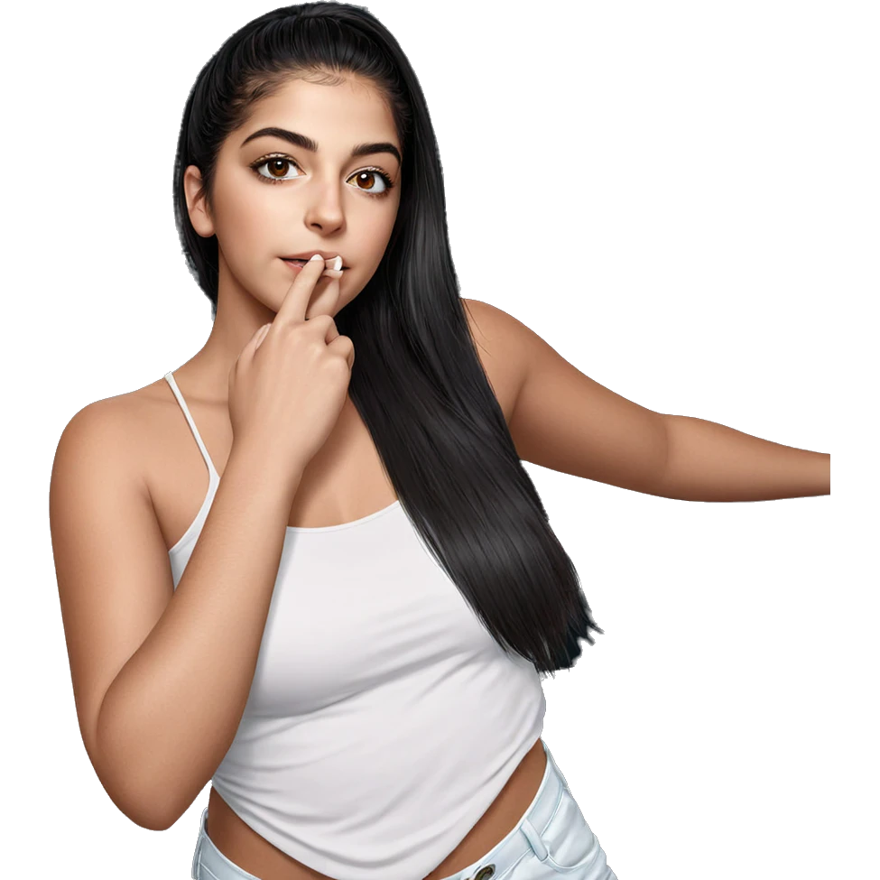 realistic portrait of girl emoji