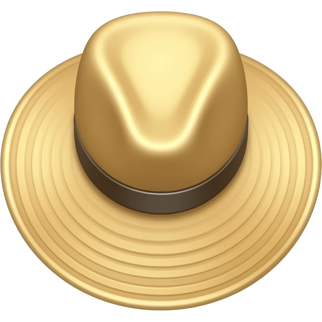 sun hat big emoji