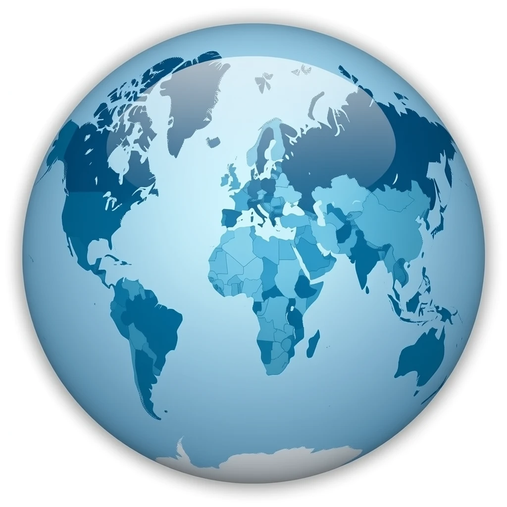 world Map Eurasia, professional look, use colors Dark blue, Deep blue, Sky blue, Sea turquoise, Sky white, Coastal grey emoji