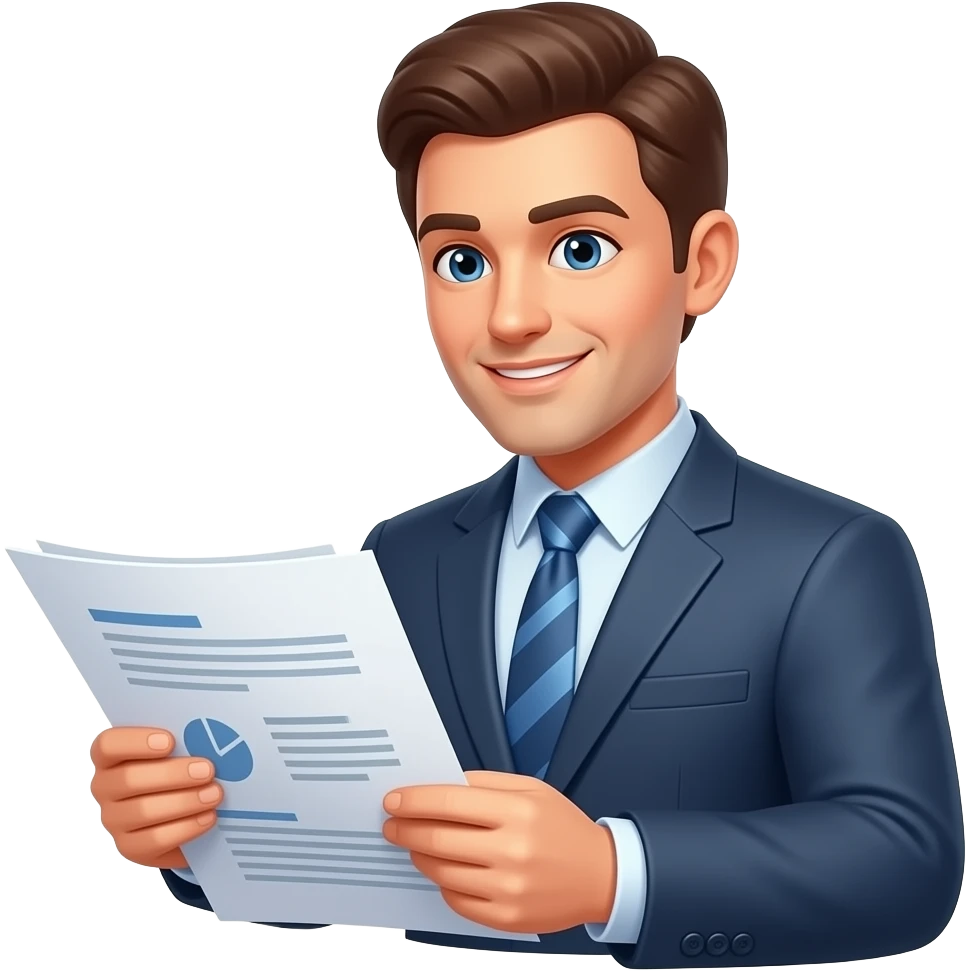 customized investment plan with man emoji
