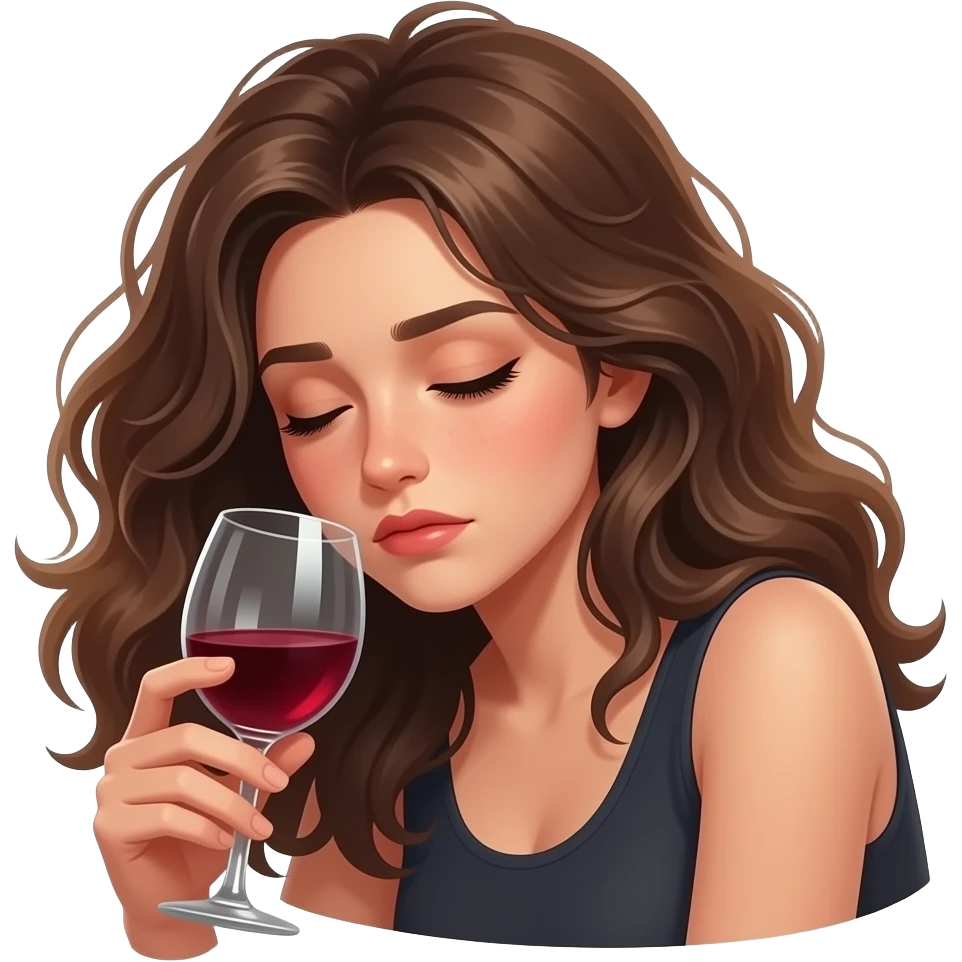 drunk woman emoji