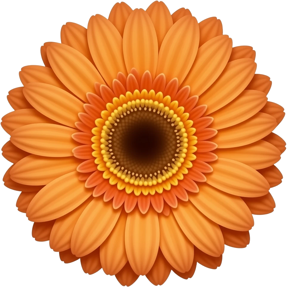 Burnt Orange Gerbera Daisy emoji