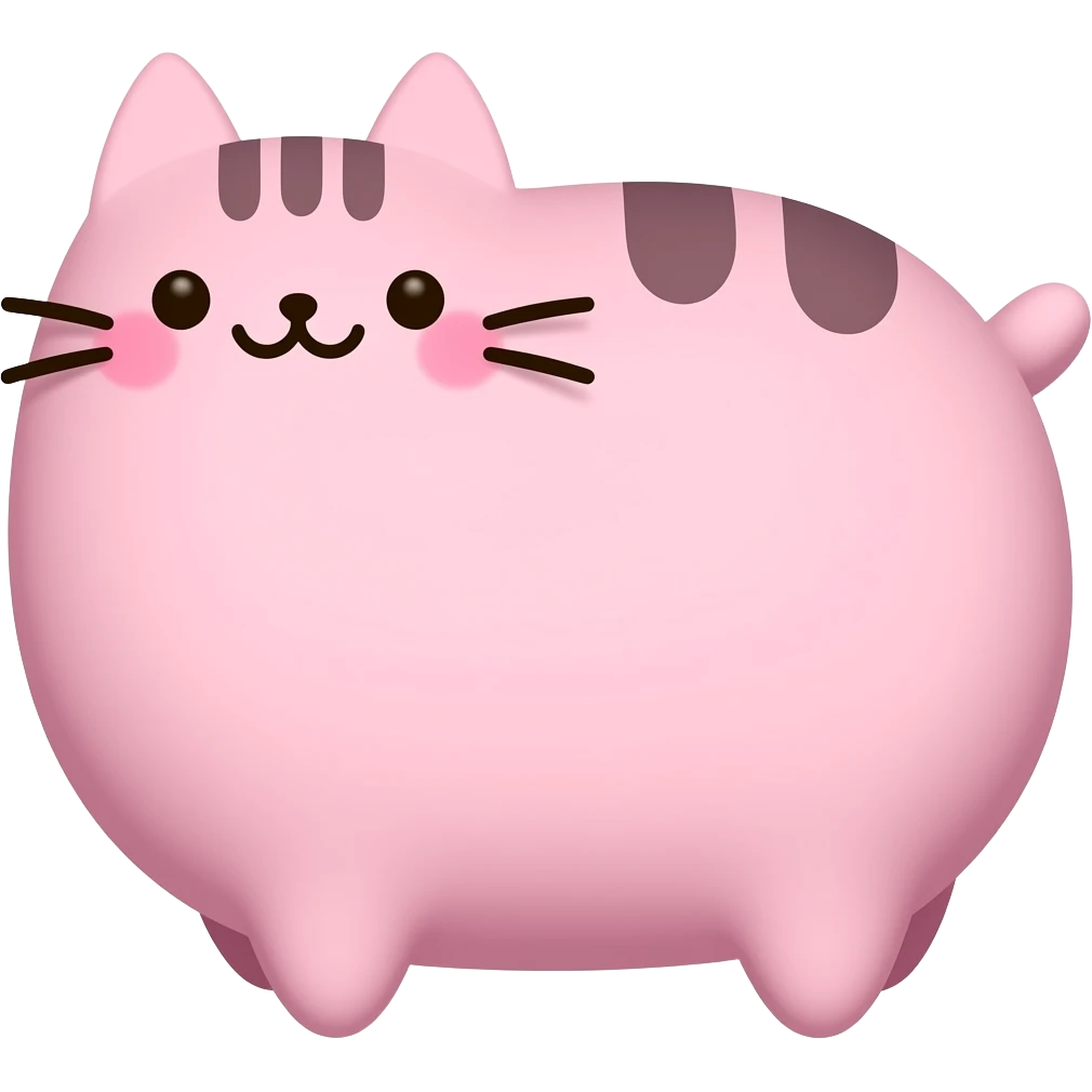 Light Pink Pusheen emoji