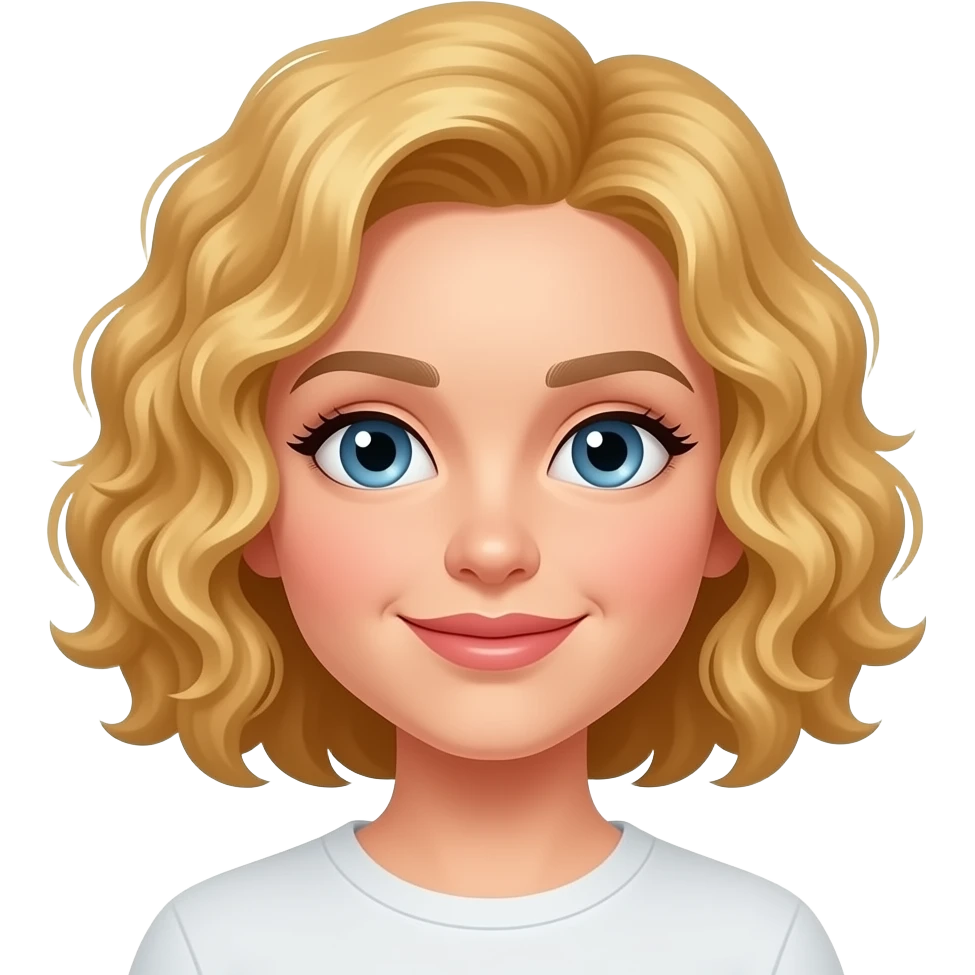 blonde curly bob unbelievable emoji