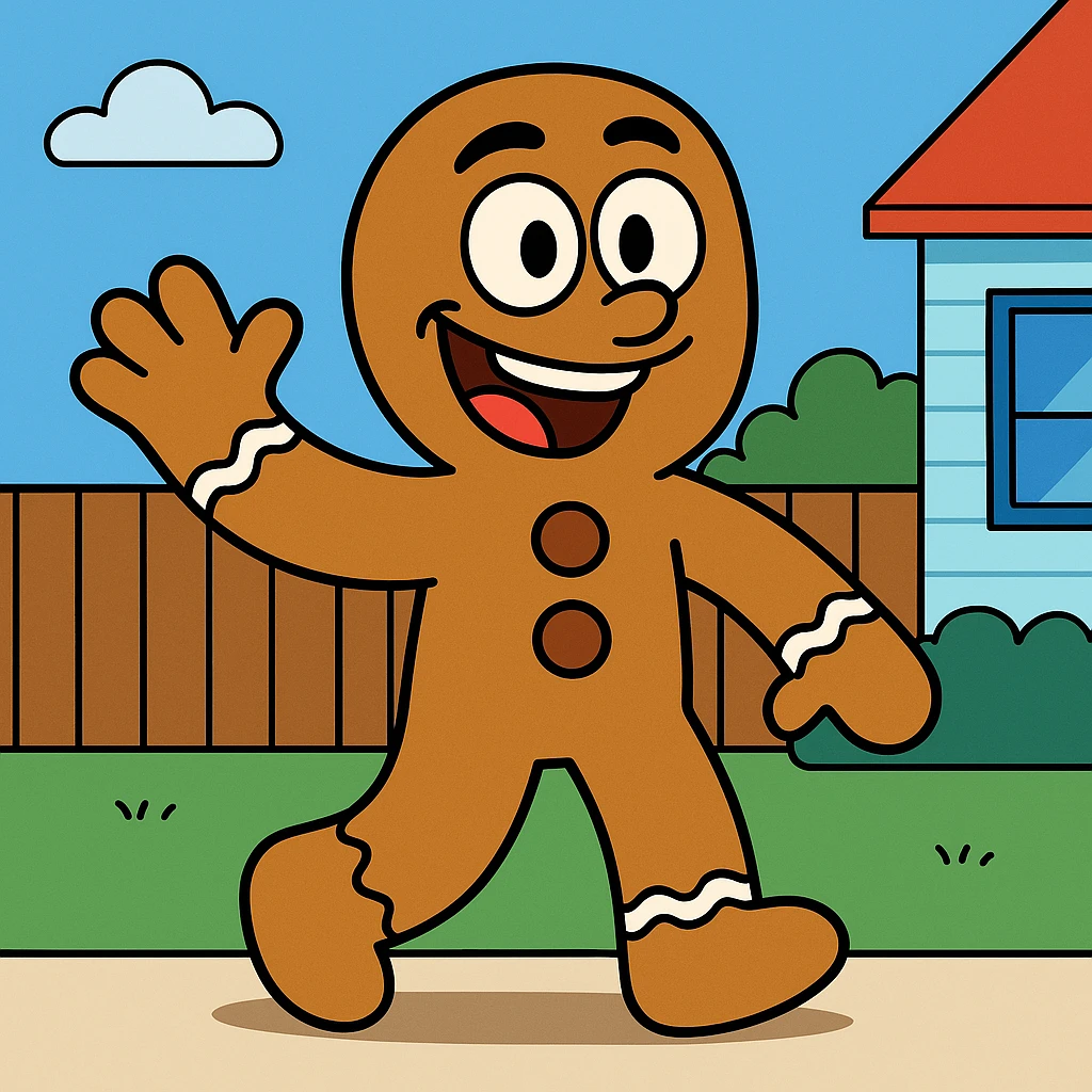 gingerbread man emoji