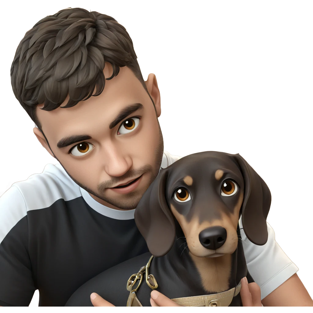 boy girl with dog indoors emoji