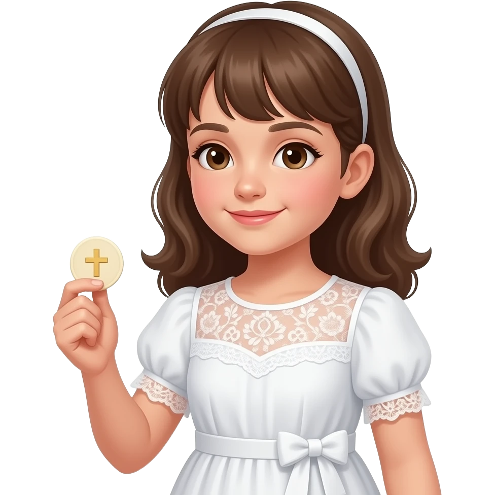 niña de comunion emoji