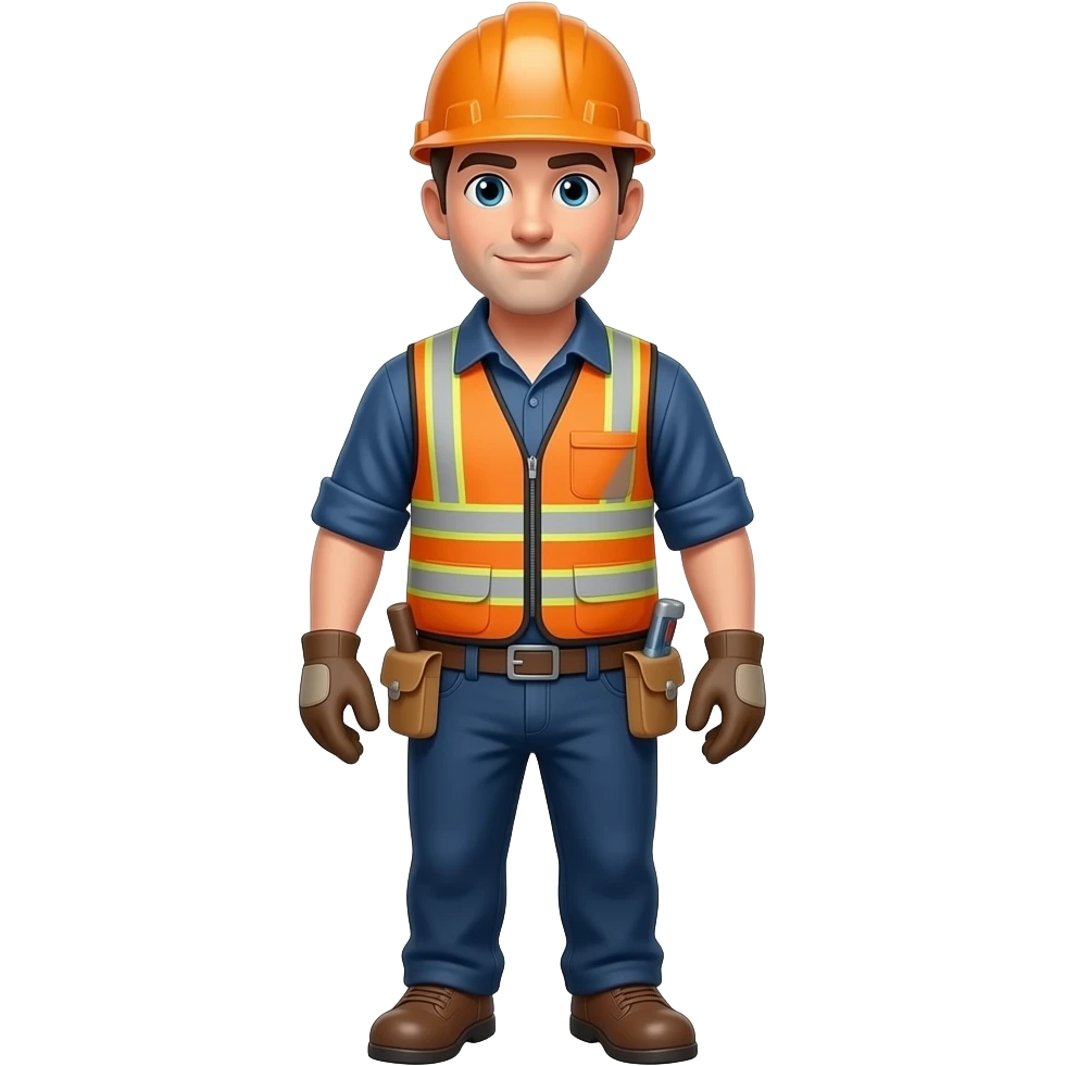 Construction worker jet emoji