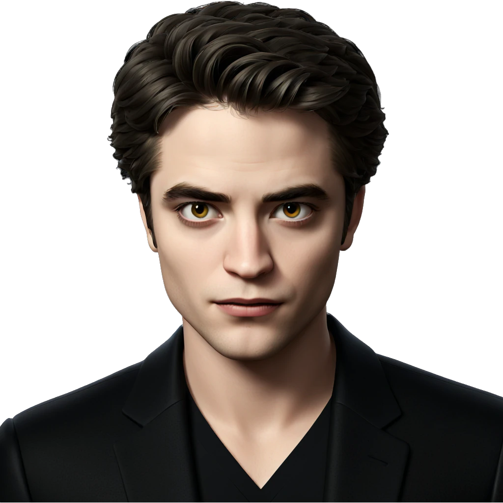 portrait of a boy in black emoji