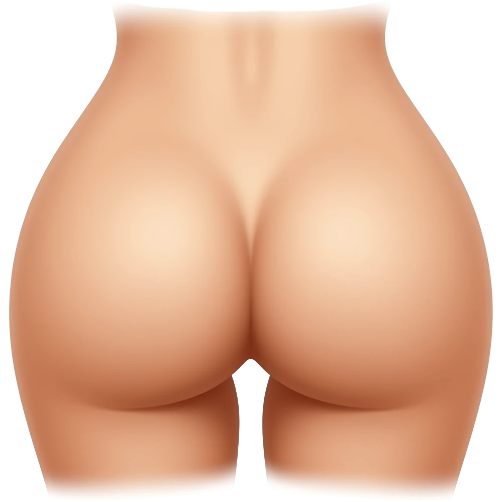 Naked human Butt emoji