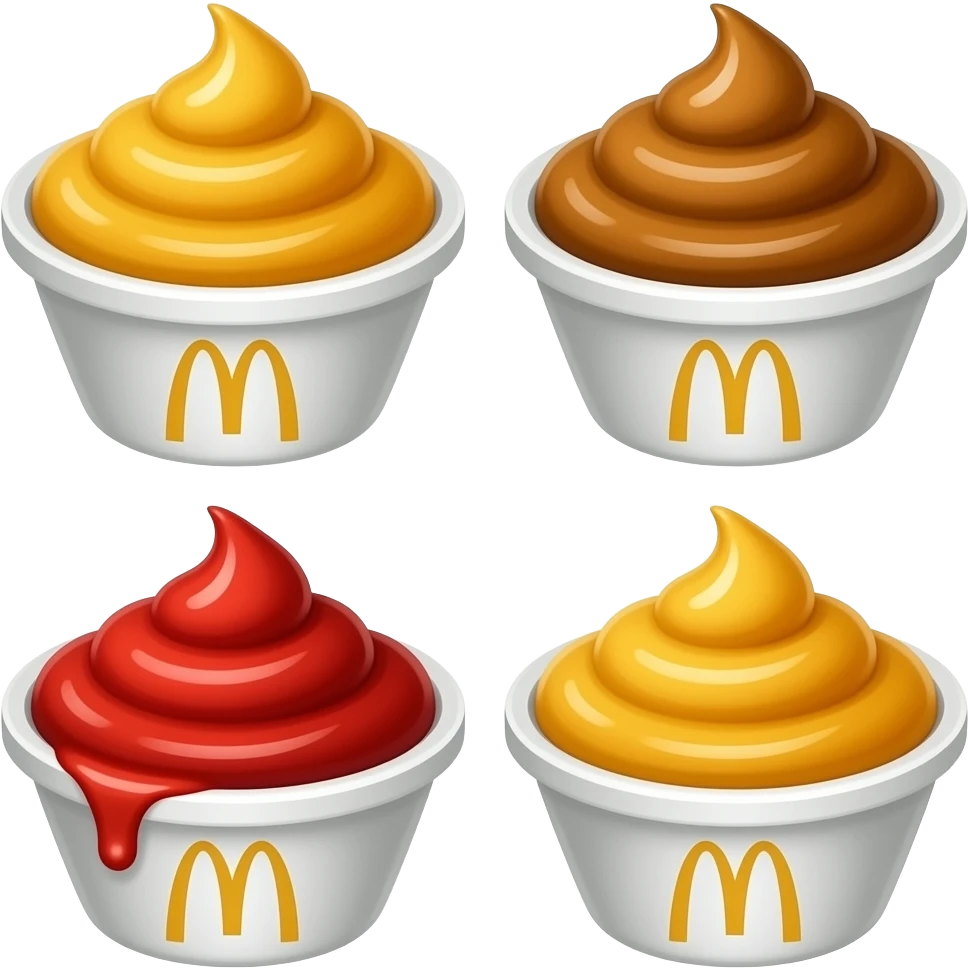 McDonald's sauces emoji