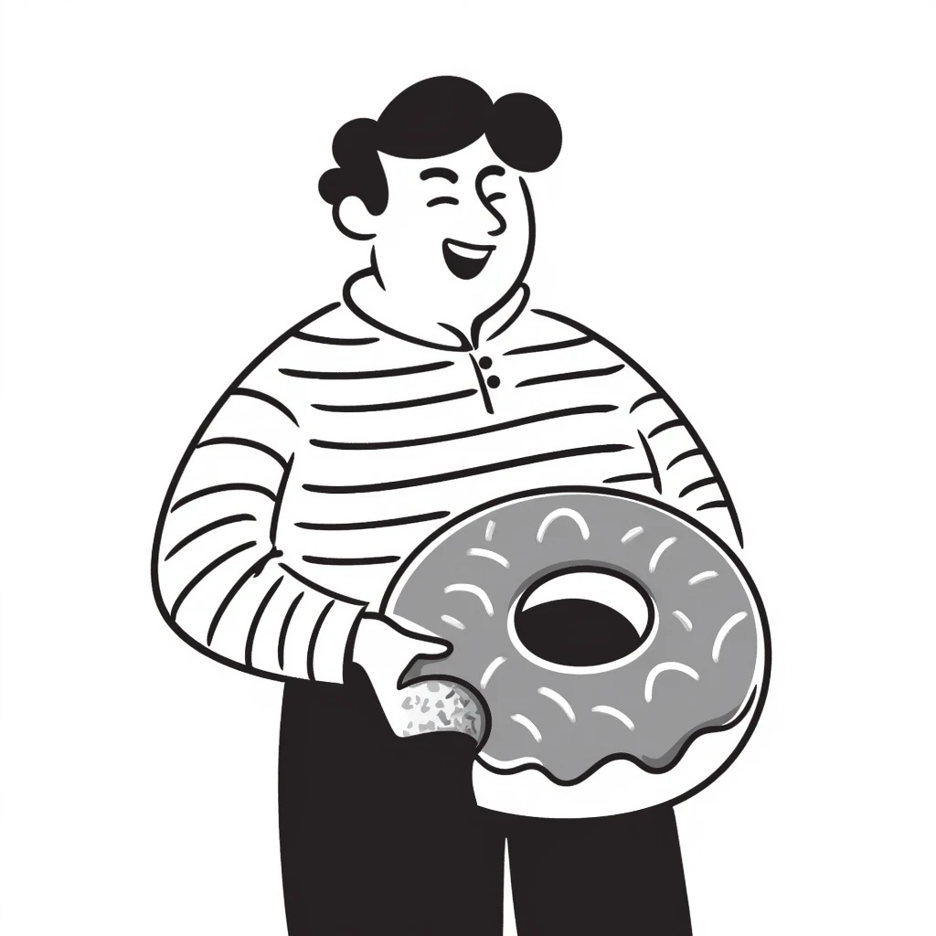 fat guy emoji