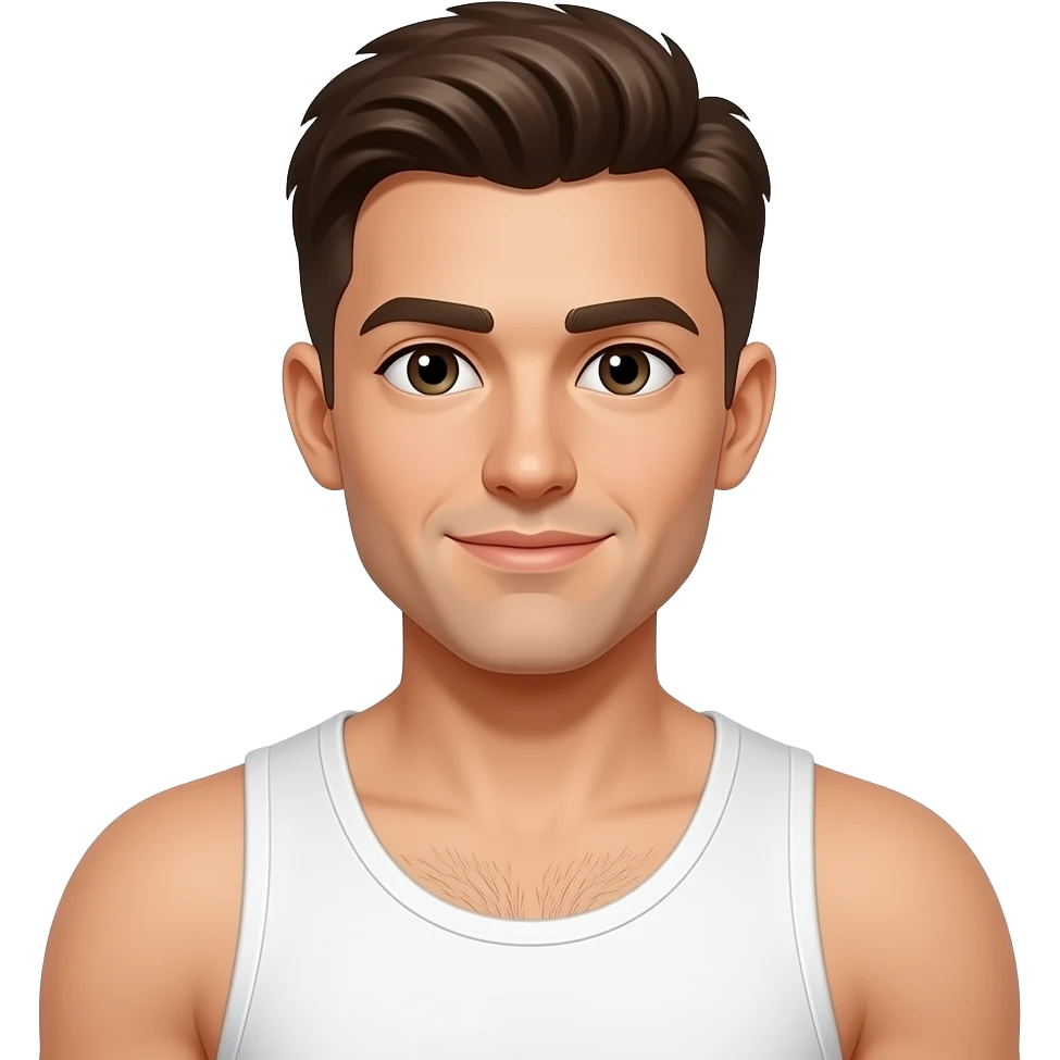 Men torso with hairs on it in noto color emoji style emoji