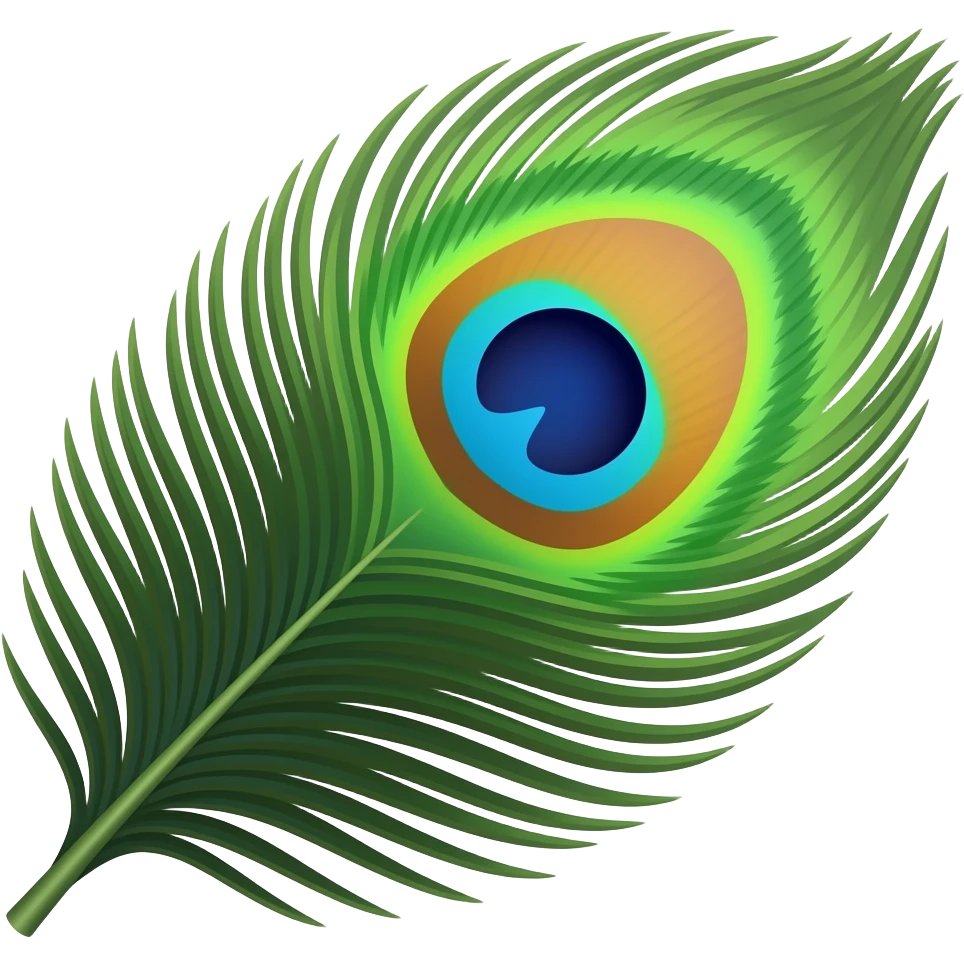 Make a peacock feather emoji emoji