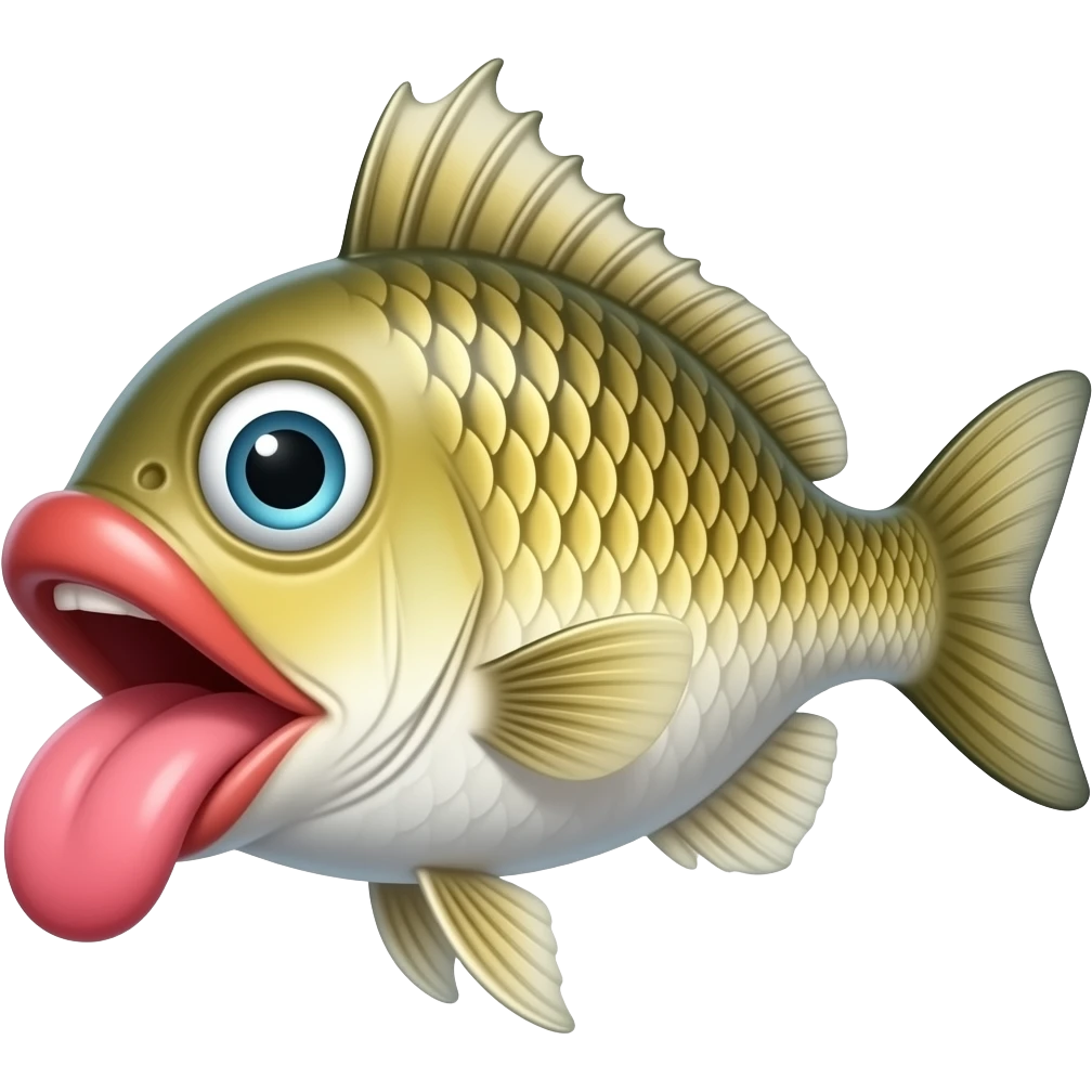 Рыба огромная губа emoji
