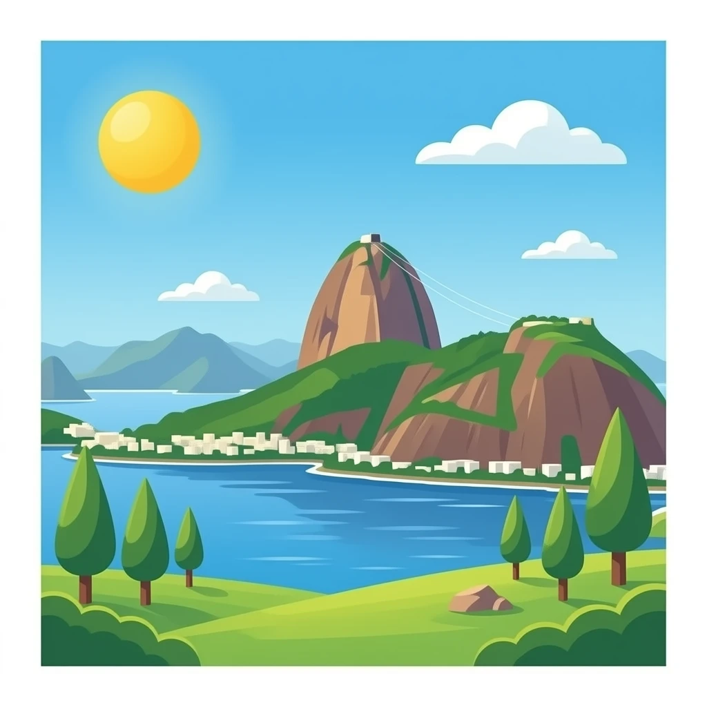 Sugarloaf mountain emoji