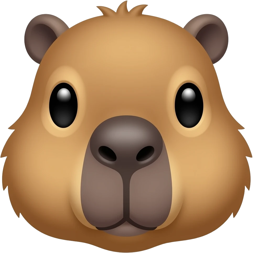 Capybara head emoji