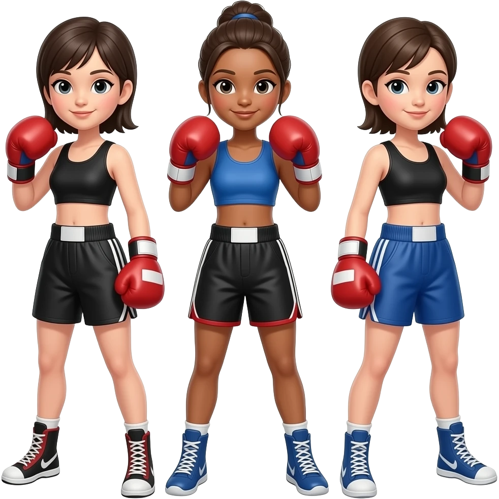 boxing women emoji