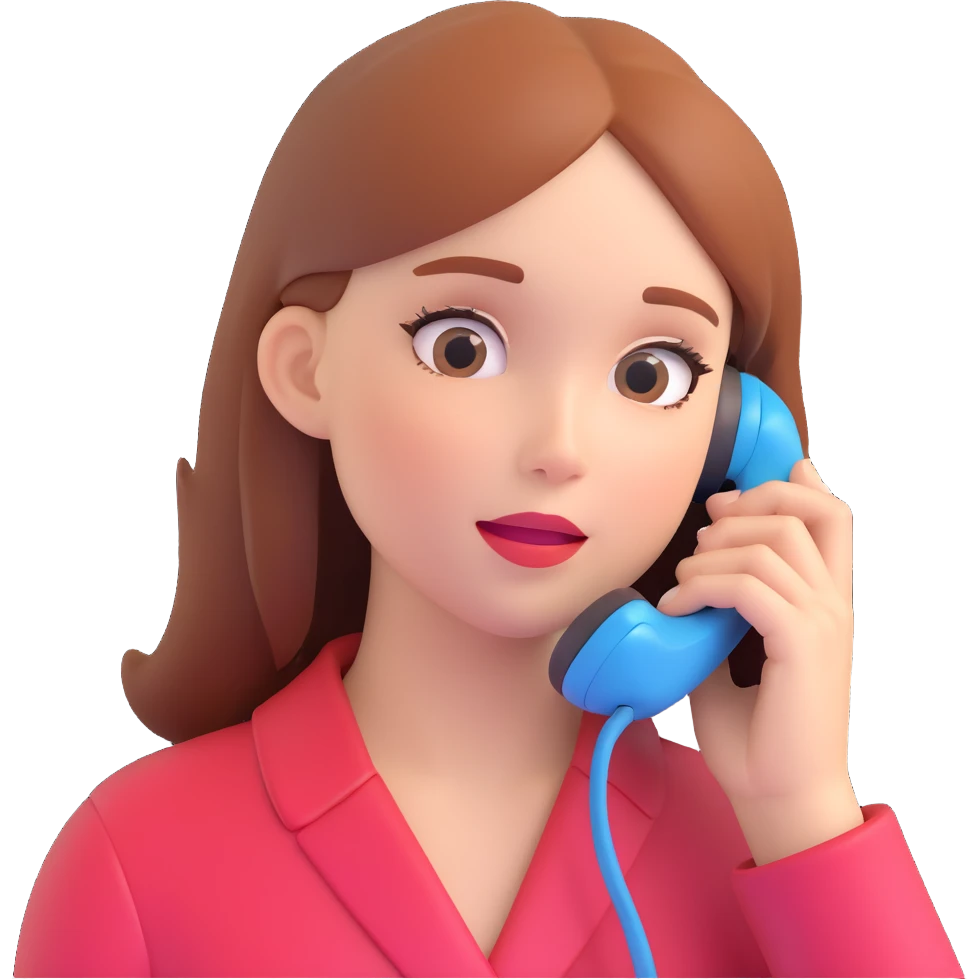 girl talking on phone bedroom background, close up pose emoji