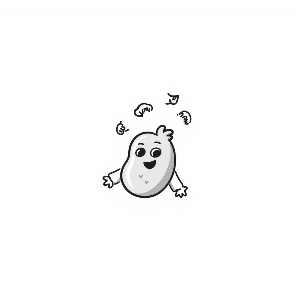 A cute potato emoji with a background emoji