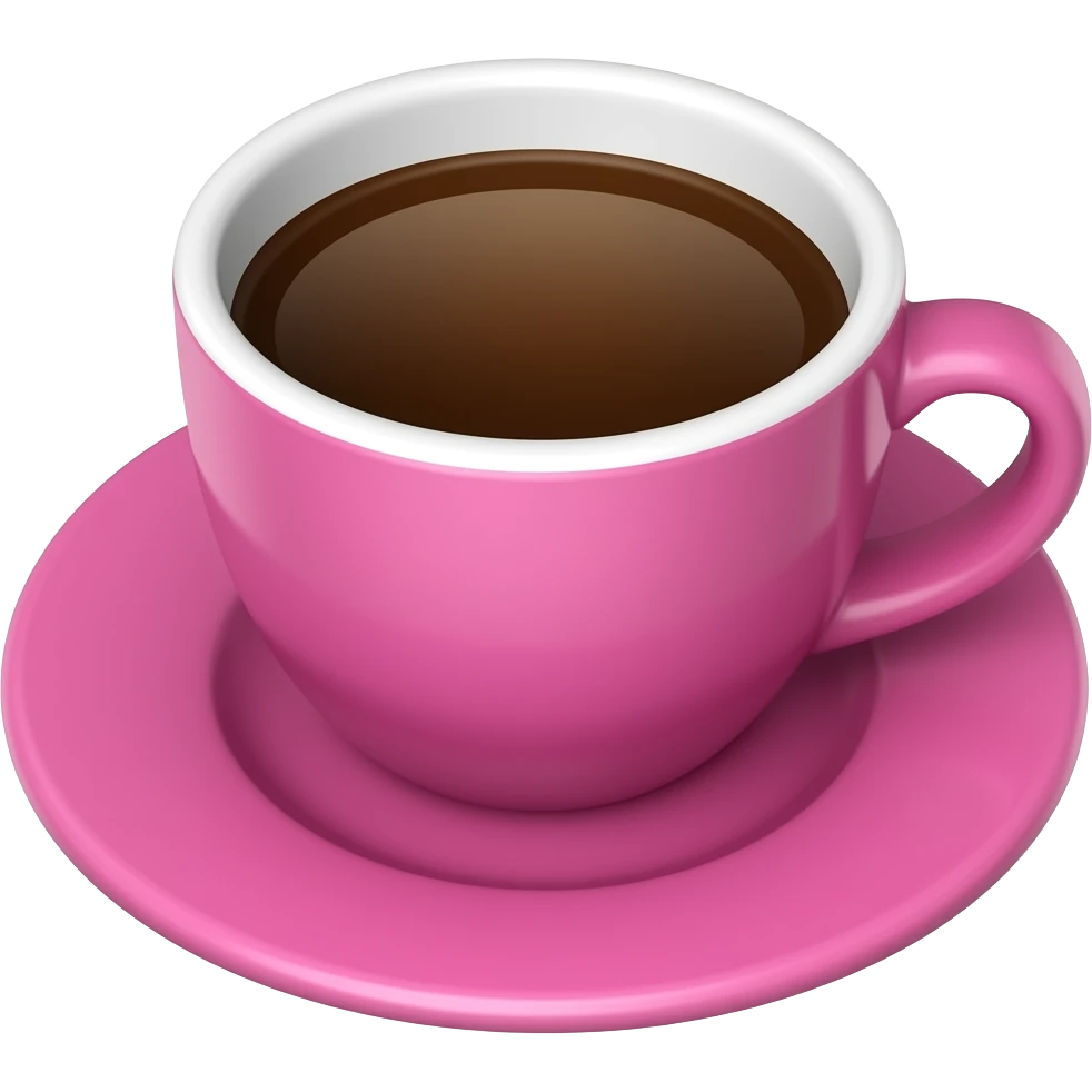 Kahve pembe emoji
