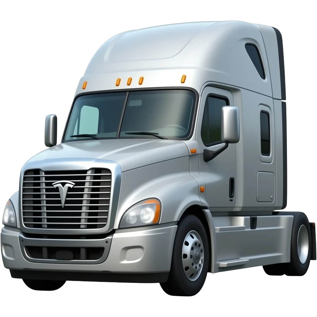 semi-truck  tesla emoji