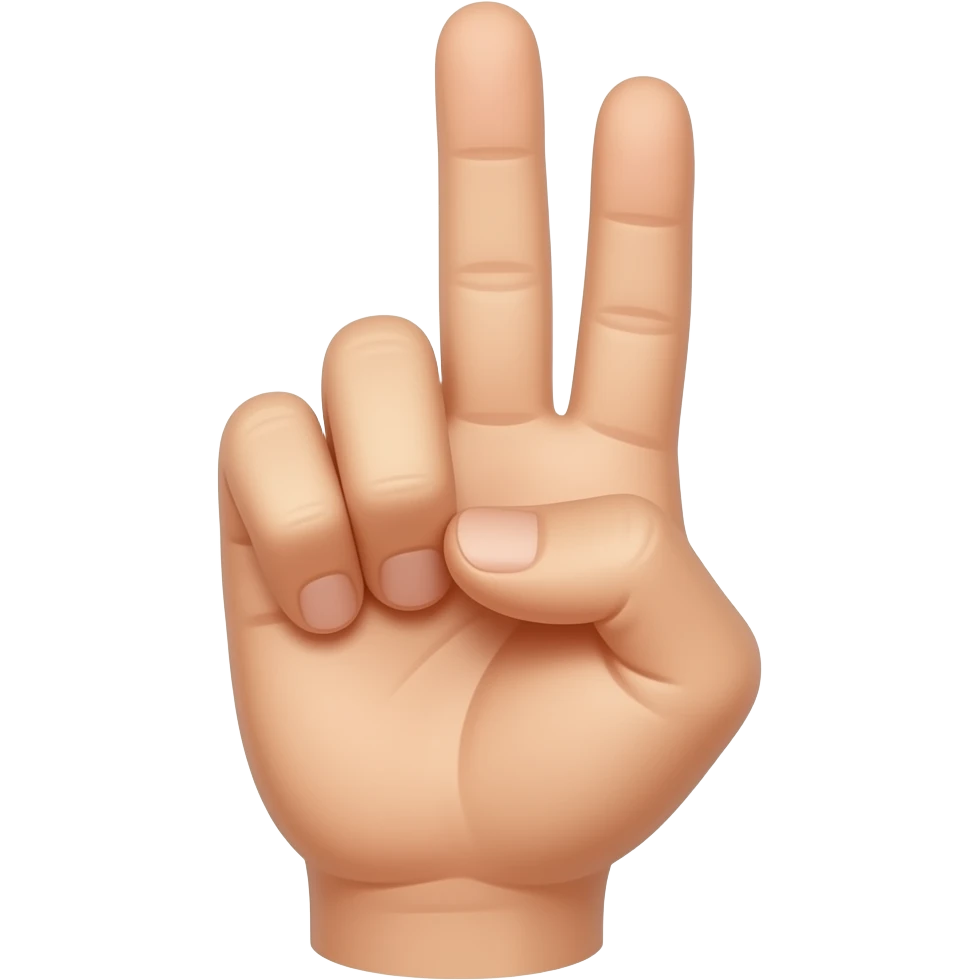 curl first second and third finger into palm emoji