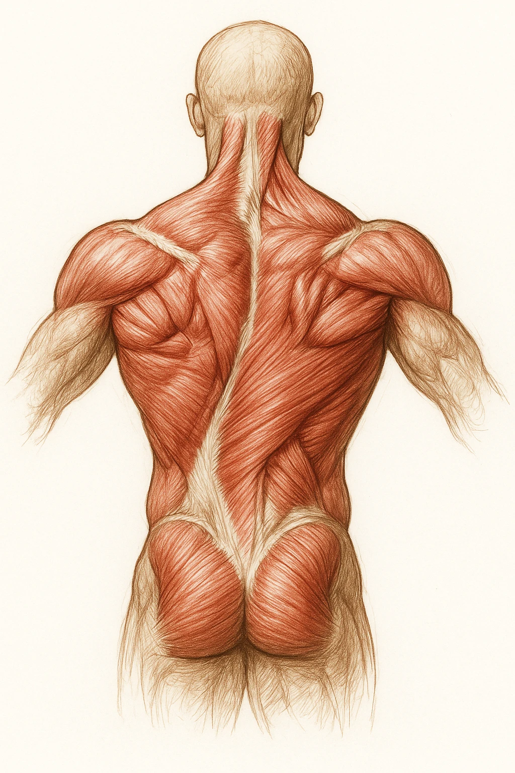 dorso pre tensionato attivo anatomicamente su sfondo isolato emoji