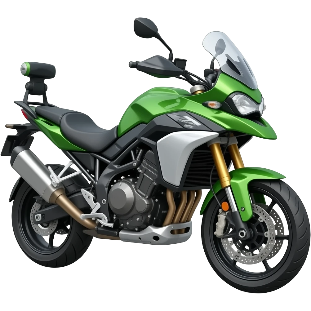 Triumph Tiger 900 motorbike color green emoji