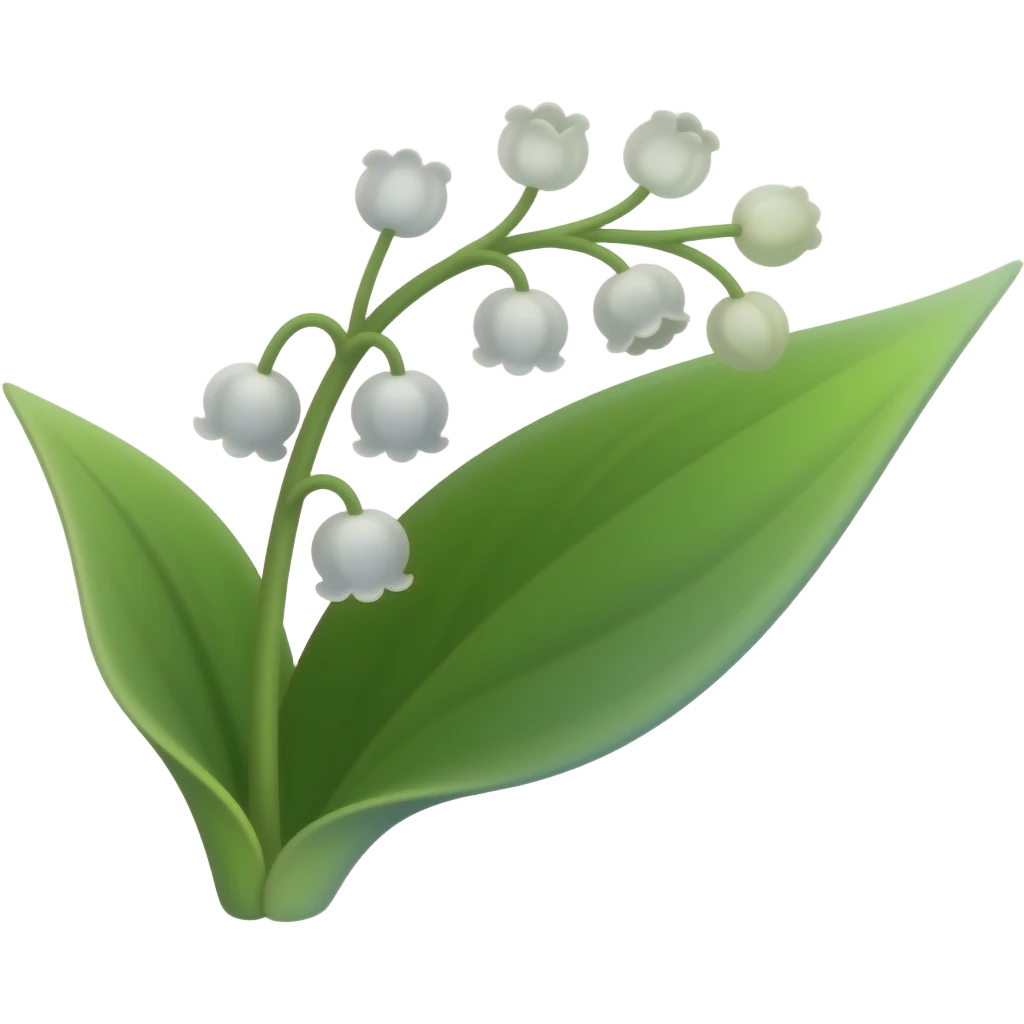 lily of the valleies emoji