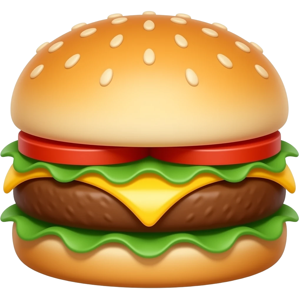 burger melting cheese puddle emoji