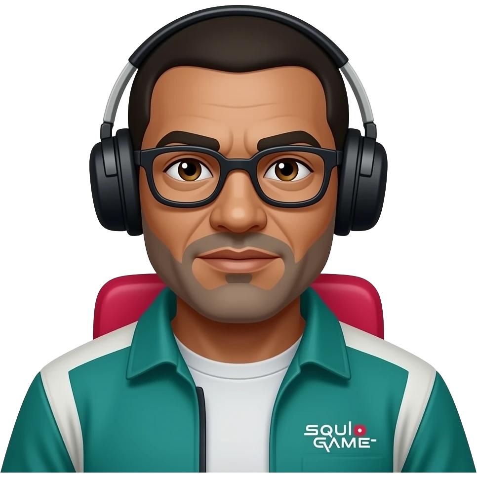 squidgame's frontman that looks like an imposter from among us emoji