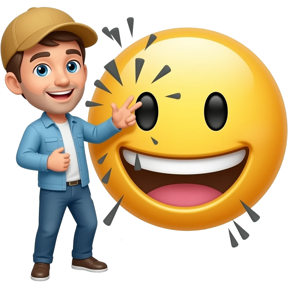 Ali ile yüzüne vuran bir emoji emoji