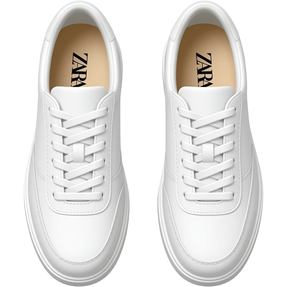 ZARA shoes white emoji