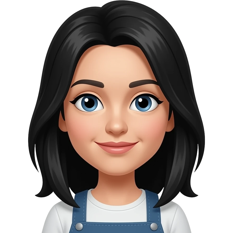female glass blower with black hair emoji