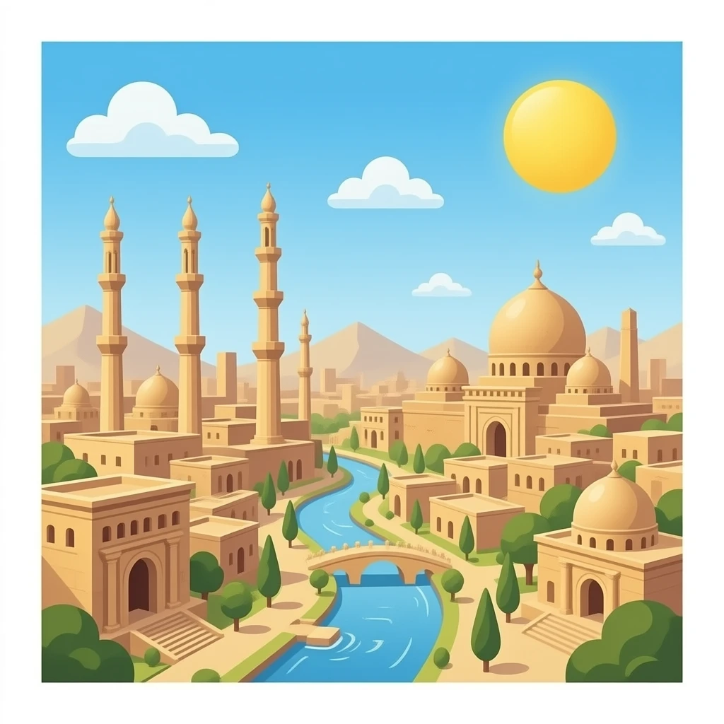 city ancient  iraq style emoji
