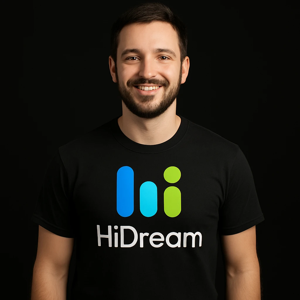 man wearing tshirt with this logo, black background  emoji
