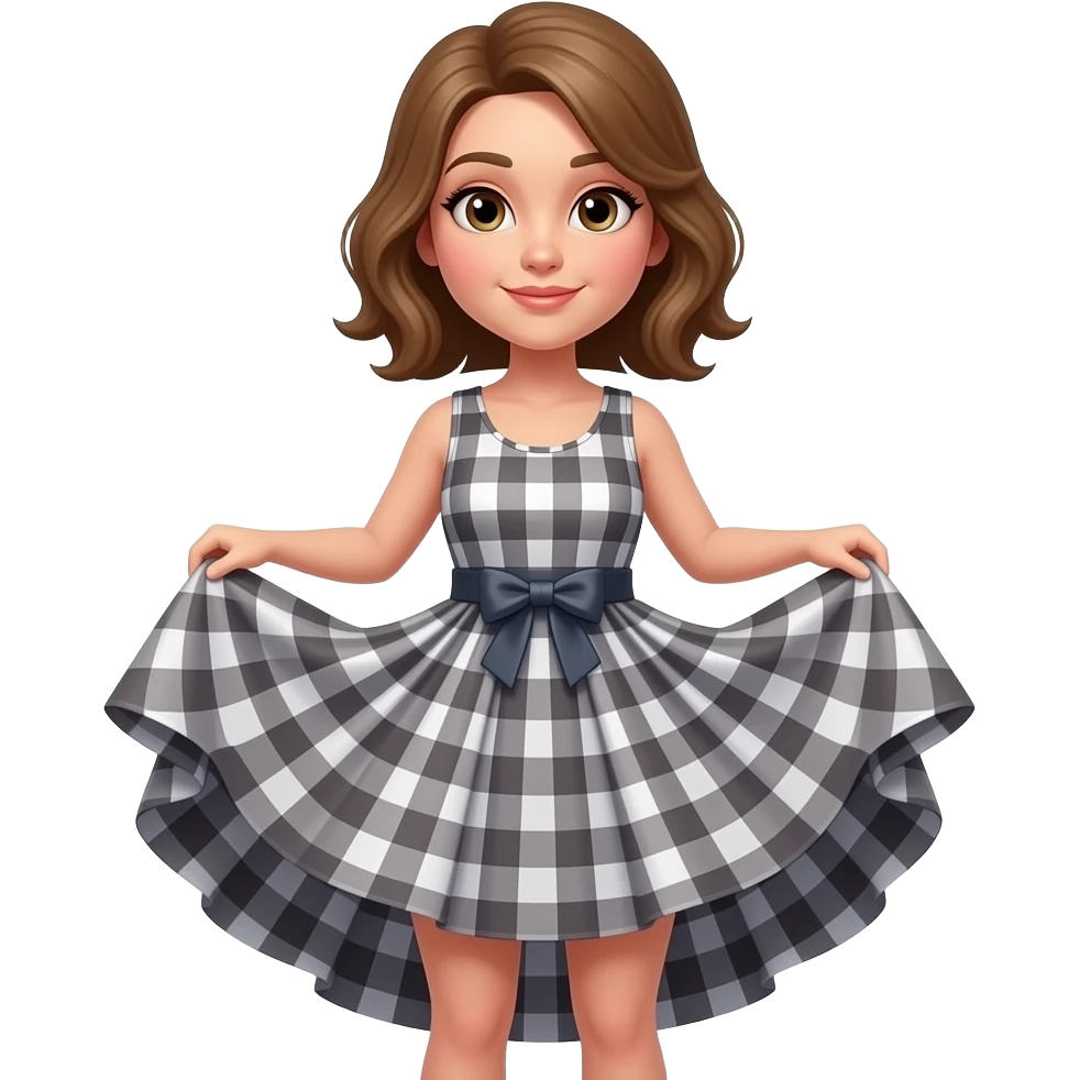 female lifting up skirt emoji