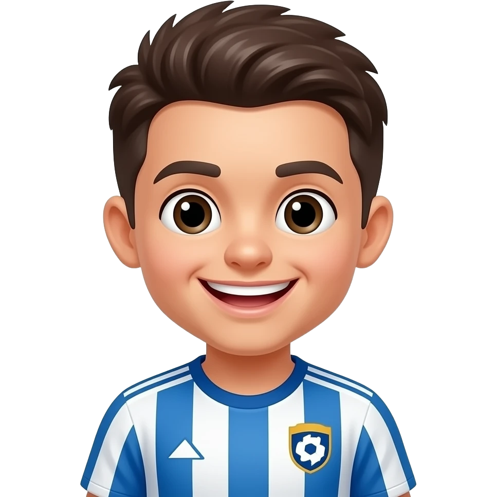 cute soccer smile emoji