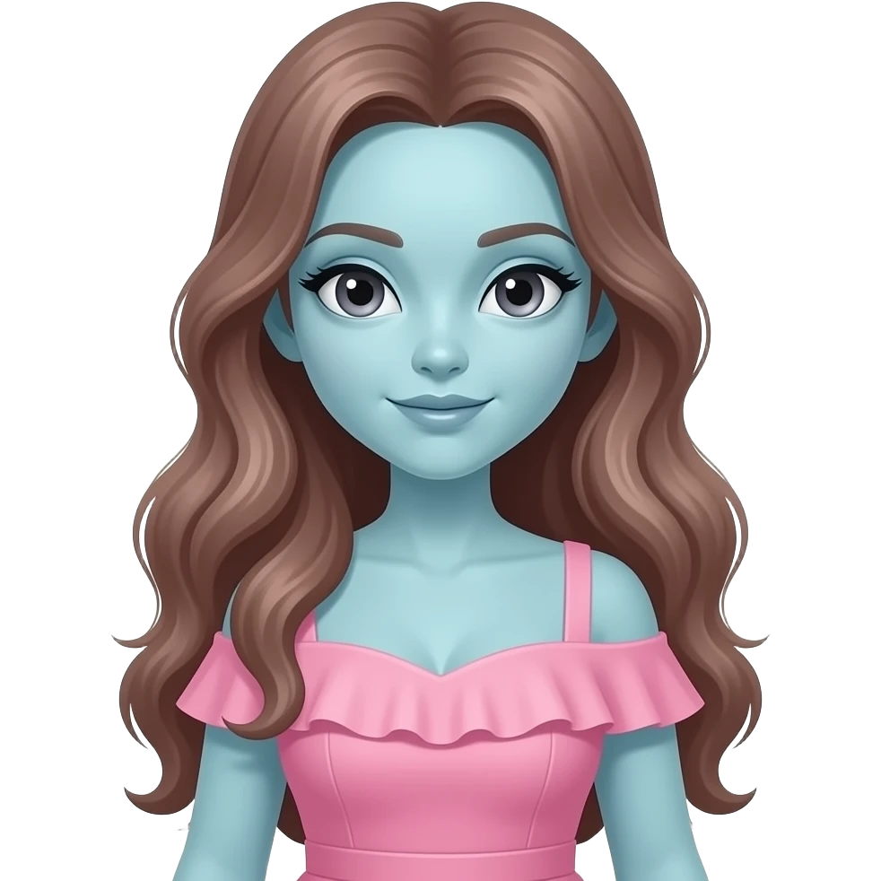 i want an emojis for my super fan club in tiktok my theme is beautiful dressed alien with ladies hair theme in pink color saying PRIORITY emoji