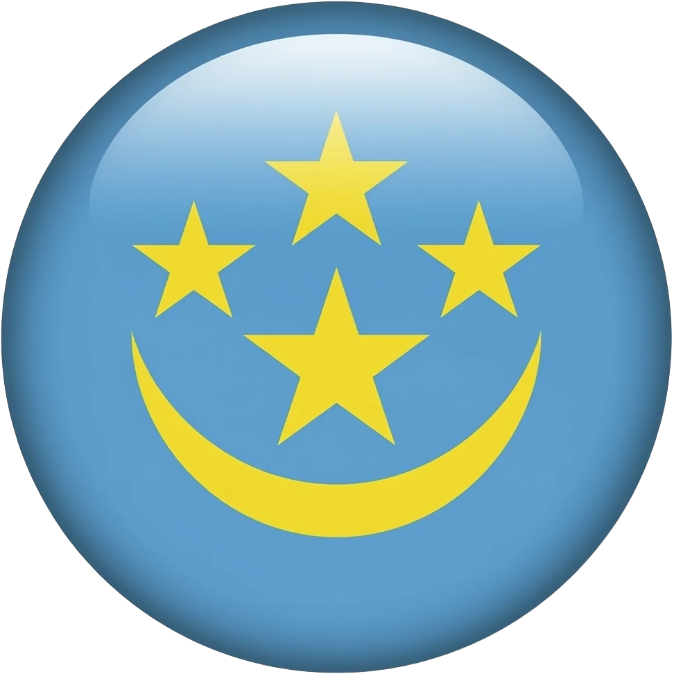 Generate a round emoji of tamazight flag emoji