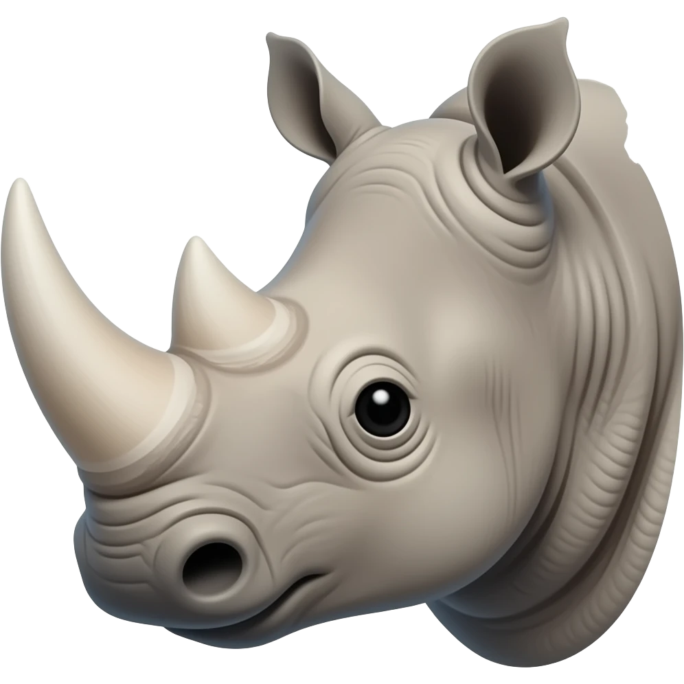 rhinoceros head emoji