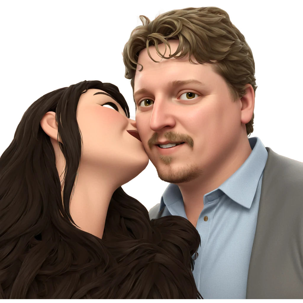 intimate moment between lovers emoji